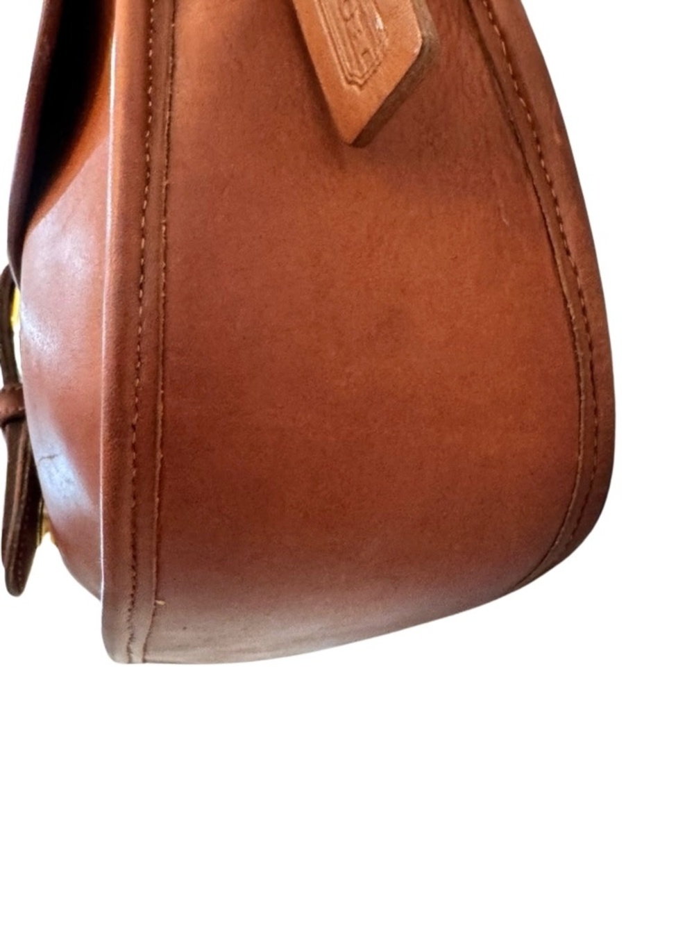 Vintage Coach British Tan Chelsea Saddle Bag Style #9894 USA Made - Rare - Picture 11 of 14